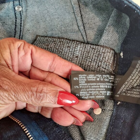 Zara Hi Waist Wide Leg Denim Pants Size 6 - Picture 10 of 12